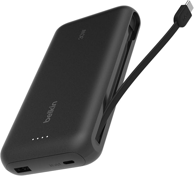 Belkin Powerbank 20K mit integriertem USB-C-Kabel